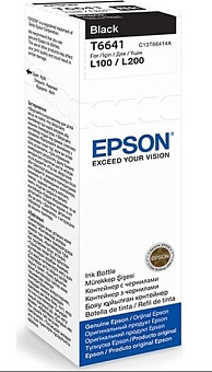 Картридж струйный EPSON T6641 для Epson L100/110/200/210, чёрный_