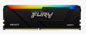 Модуль памяти DDR4 16Gb PC4-25600 3200MHz Kingston Fury Beast Black RGB