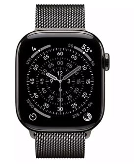 Смарт-часы Apple Watch Series 11 42mm Titanium Milanese Loop Slate (графитовый)