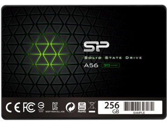 Накопитель SSD SATA 256Gb Silicon Power A56 (TLC, 560/530 Мбайт/сек)