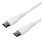 Кабель USB-C < - > USB-C, 1.0м, Cablexpert 65W PD/QC3.0 White