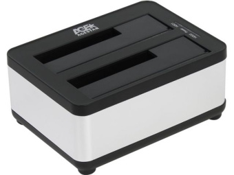 Док-станция AgeStar 3UBT8 (2*2.5"/3.5" HDD, clone, блок питания) Silver