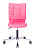 Кресло Бюрократ CH-330M (эко.кожа, без мех. качания, крест. металл, до 120 кг) Розовый