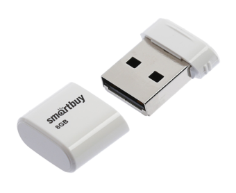 Флешка 8Gb SmartBuy Lara USB White