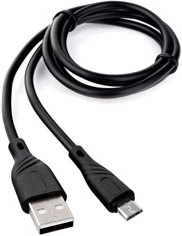 Кабель USB-A < - > microUSB, 1.0м, Cablexpert Classic 0.2, черный