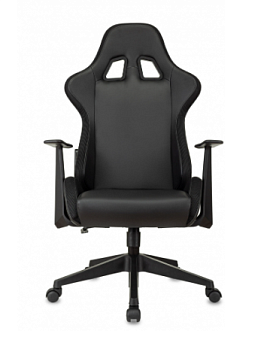 Кресло Zombie GAME RGB черный эко.кожа/ткань крестов