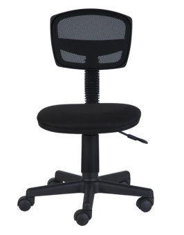 Кресло Бюрократ CH-299NX (сетка/ткань, без мех. качания, крест. пластик, до 100 кг) Черный