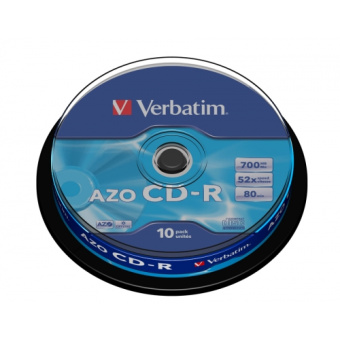 Диск CD-R 700 Mb Verbatim 52x Cake Box (10шт.)43437