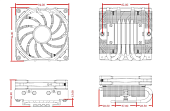 Кулер для процессора ID-Cooling IS-40XT 4-pin, 1700/AM4, 95W, Low profile