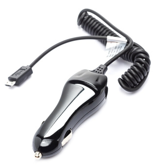 Автомобильное зарядное устройство Deppa Micro (1000mA, кабель microUSB) Black