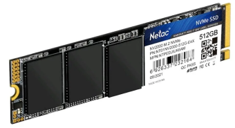 Накопитель SSD M.2 .512Gb Netac NV2000 (PCI-E 3.0 x4, 2500/1950 Мбайт/сек)