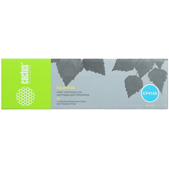 Картридж лазерный Cactus CS-CF412A для HP, 2300 стр. желтый