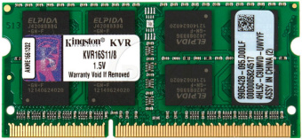 Модуль памяти SODIMM DDR3 8192Mb PC-12800 1600MHz Kingston 1,5v