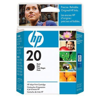 Картридж струйный HP 20 (C6614D) для HP DJ 610/615/640/656, чёрный