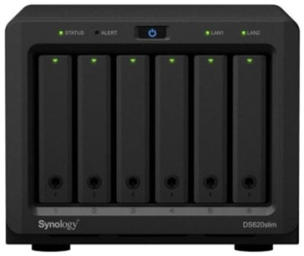 Сетевое хранилище 6-Bay Synology DS620Slim Black