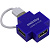 Концентратор USB-A - 4-port USB2.0, Smartbuy SBHA-6900B, голубой