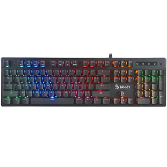 Клавиатура проводная A4Tech Bloody B500N Rainbow Led (плунжерная) черный