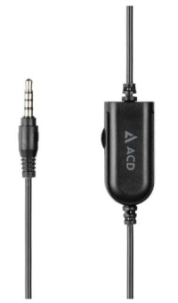 Наушники проводные ACD Call H100A (Jack 3.5mm, 1х динамик 40мм, кабель 1.6м) черный