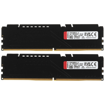 Модуль памяти DDR5 32Gb 6000MHz Kingston FURY Beast Black EXPO CL36 (Kit of 2)
