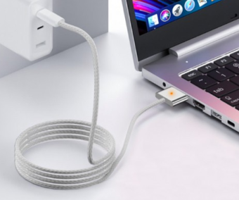 Кабель питания USB-C to MagSafe 3, KS-is 3.0m, белый