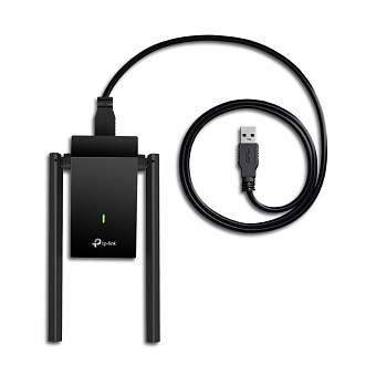 Сетевая карта USB3.0 TP-Link Archer T4U PLUS (802.11ac, до 1300Mbps, 2.4GHz, 5GHz, 2 антенны)