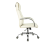 Кресло Бюрократ T-8010SL (эко.кожа, мех. качания, крест. металл хром, до 120 кг) Слоновая кость