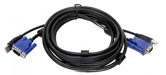 Кабель для переключателей (USB+VGA15M-->USB+VGA15M) 4.5м  D-Link DKVM-CU5