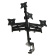 Крепление для монитора Arm Media LCD-T16 (на 4 монитора, наклонно-поворотный, 15-32", 4х10 кг) черный