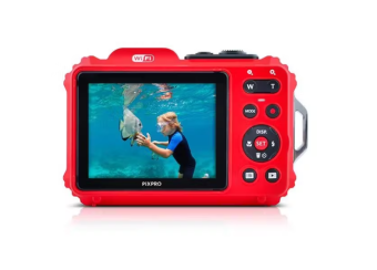 Цифровая фотокамера Kodak WPZ2 (16MP BSI CMOS, 4x zoom, 1080p, 15m влагоз., 2m ударопрочность, Wi-Fi, microSDHC) красный