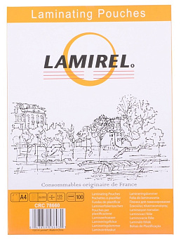 Плёнка для ламинирования Lamirel (A4, 125мкм, 100шт)