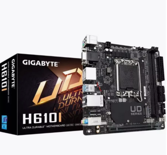 Материнская плата Socket-1700 Gigabyte H610I DDR5 (H610) 2*DDR5 HDMI DP VGA mini-ITX