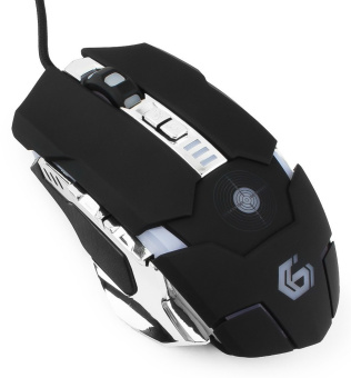 Мышь проводная Gembird MG-530 Gaming 3200dpi Подсветка USB Black