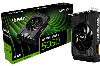 Видеокарта .8Gb PALIT RTX5050 STORMX (RTX5050) GDDR6 128-bit HDMI DP