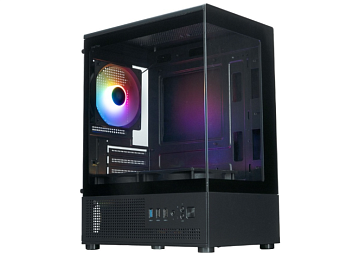 Корпус XASTRA Q300M 3FRGB mATX чёрный