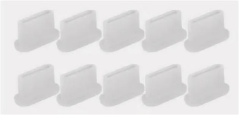 Аксессуар Силиконовые пылезащитные заглушки для USB Type-A портов (компл. 10 шт) белый