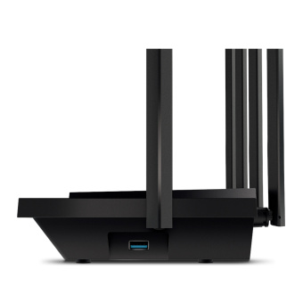 Wi-Fi роутер TP-Link Archer AX73 AX5400, 5 ГГц, 1000 Мбит/с, USB, черный