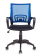 Кресло Бюрократ CH-695N (сетка/ткань, мех. качания, крест. пластик, до 150 кг) Черно-синий
