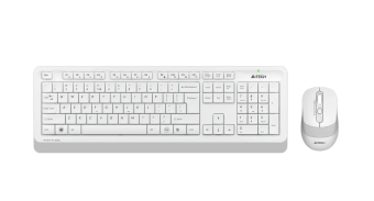 Комплект беспроводной (клавиатура+мышь) A4Tech Fstyler FG1010S Wireless Multimedia белый/серый