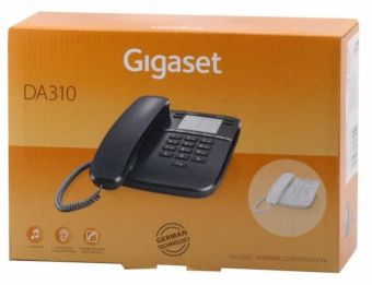 Телефон проводной Gigaset DA310 (черный)