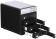 Внешний контейнер USB3.0 -> SATA 3.5", AgeStar 3C4B3A1, LCD, блок питания, алюминий, чёрный