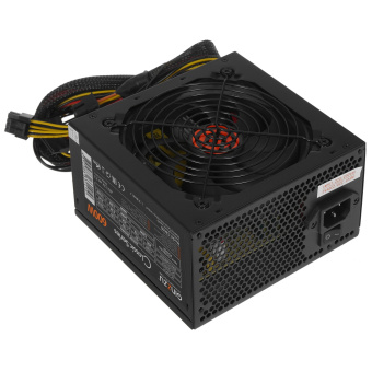 Блок питания .600W Ginzzu CB600 (120mm, 20+8pin, 2*8pin, 4*Sata, 3*Molex)