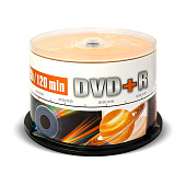 Диск DVD+R 4,7Gb Mirex 16x Cake Box (50шт.)