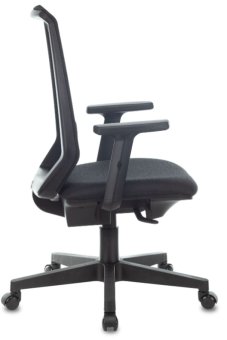 Кресло Бюрократ MC-611N (сетка/ткань, эргономичная спинка, регулируемые подлокотники, до 120 кг) Черный