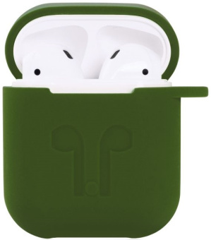 Чехол для наушников Apple Airpods - Soft Touch Haki