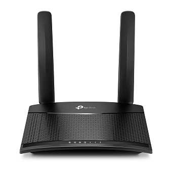 Wi-Fi роутер TP-Link TL-MR100 N300, 2.4 ГГц, 100 Мбит/с, SIM-слот, черный