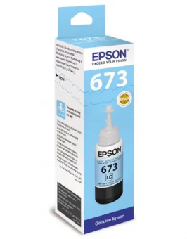 Картридж струйный EPSON T6735 для Epson L800/L805/L810/L850/L1800, светло-голубой_