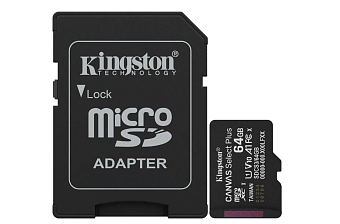 Карта памяти microSD .64Gb Kingston microSDXC Class 10 UHS-I U1 A1 V 10 Select Plus + SD адаптер 100