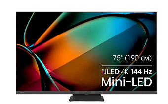 Телевизор 75" Hisense 75U8KQ QLED 4K Ultra HD серый