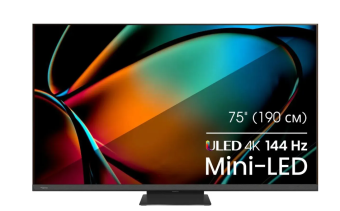 Телевизор 75" Hisense 75U8KQ QLED 4K Ultra HD серый