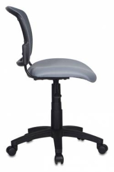 Кресло Бюрократ CH-296NX (сетка/ткань, без мех. качания, крест. пластик, до 100 кг) Серый